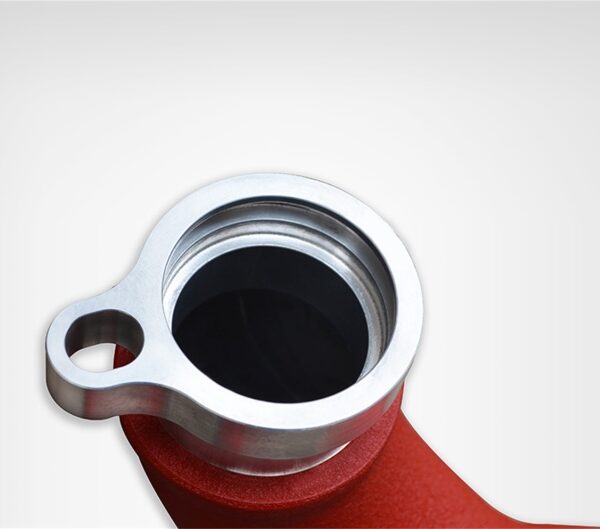 Injen 15-16 BMW M3(F80)/M4 (F82/83) 3.0L L6 Twin Turbo 2PC Aluminum Int. Charge Pipe - Wrinkle Red
