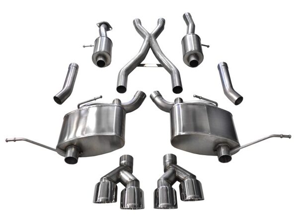 Corsa 2014-2021 Jeep Grand Cherokee Summit Edition Polished 2.5in Dual Rear Exit Cat-Back Exhaust