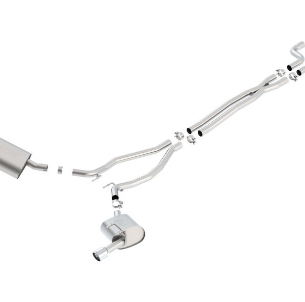 Borla 14-15 Camaro 3.6L V6 Single Split Rear Exit Touring Catback Exhaust