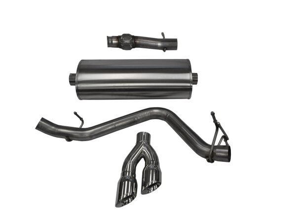 Corsa 14-19 GMC Sierra/Chevy Silv 1500 Reg. Cab/Std. Bed 5.3L V8 Polished  Single Side CBExhaust