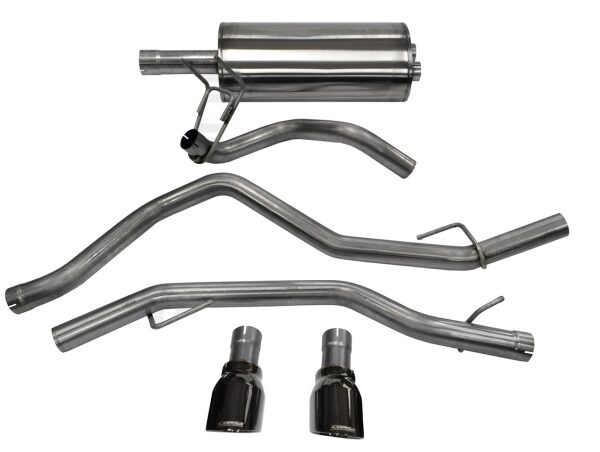 Corsa 09-18 Dodge Ram 1500 4.7L/5.7L V8 Quad/Crew Cab/Short Bed Black Dual Rear Exit Cat-Back Exhaus