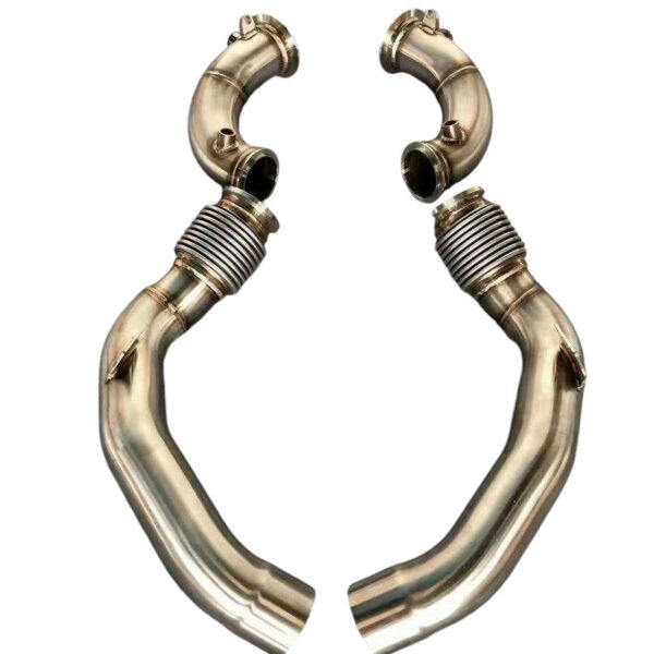 Untd. Performance Catless Downpipe - BMW M5 M8 F90/F91/F92/F93 2017-2021 S63 Style 1 - SS 304