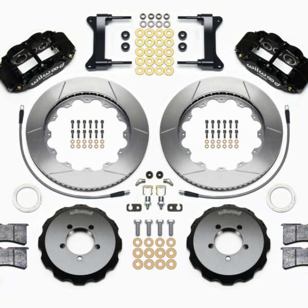 Wilwood Narrow Superlite 6R Front Hat Kit 14.00in 1999-2012 Subaru WRX w/Lines