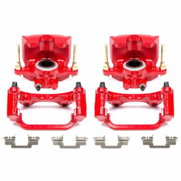 Power Stop 07-16 Cadillac Escalade Rear Red Calipers w/Brackets - Pair