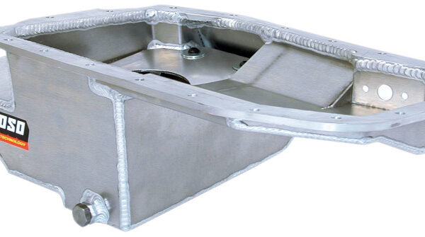Moroso Mitsubishi 2.0L DOHC Turbo 4G63 Kicked Out Road Race Baffled 6.25qt 6.5in Aluminum Oil Pan