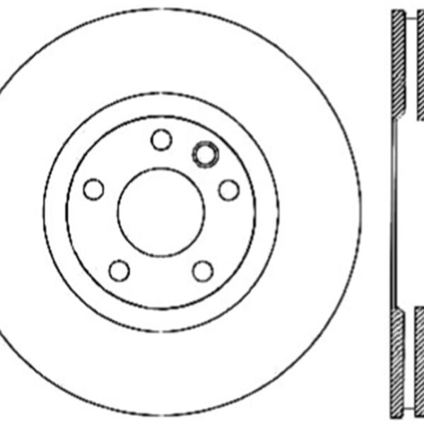 StopTech Power Slot 07-10 Audi Q7 / 03-10 Porsche Cayenne Cryo Right Front Slotted Rotor