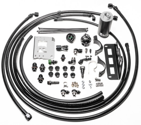 Radium Engineering 08-15 Cadillac CTS-V Fuel Hanger Plumbing Kit - Stainless Filter