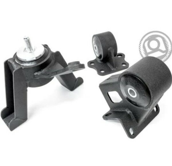 Innovative 00-05 Toyota MR2 Spyder 1ZZ Black Steel Mounts 95A Bushings (No Front Mount)