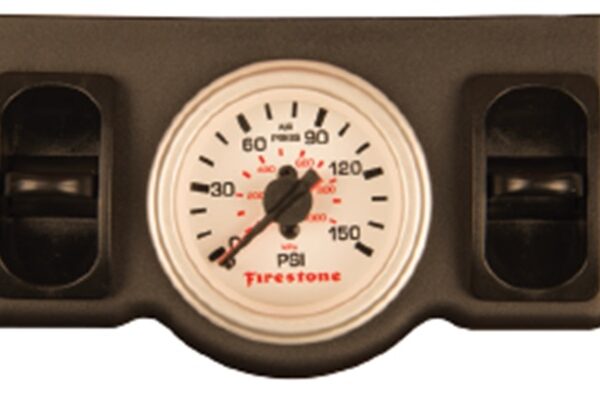 Firestone Electric Dual Pressure Gauge Dual - White Plastic (WR17602576)