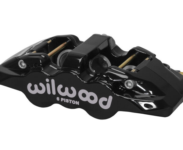 Wilwood Caliper-Aero6-L/H - Black 1.62/1.12/1.12in Pistons 1.25in Disc