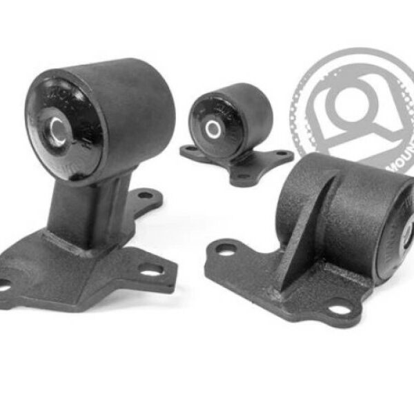 Innovative 94-97 Accord H-Series Black Steel Mounts 95A Bushings (Auto to Manual)
