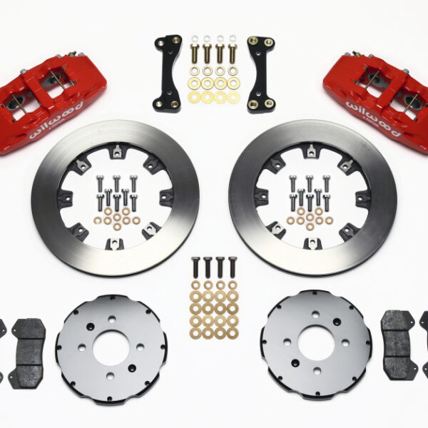 Wilwood Dynapro 6 Front Hat Kit 12.19in Red 90-99 Civic w/240 mm Disc