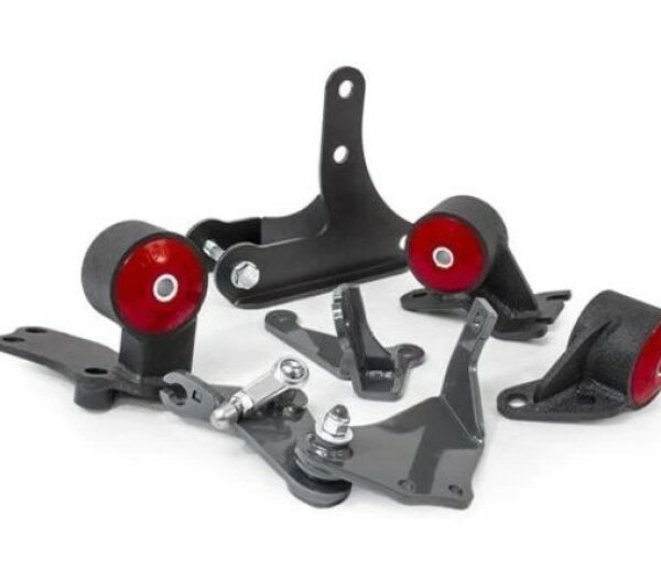 Innovative 88-91 Civic D-Series Black Steel Mounts 60A Bushings (92+ Engine Hydro Conversion)