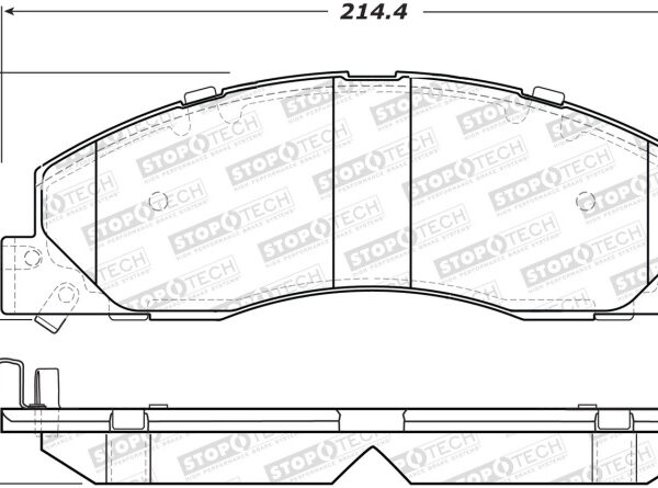 StopTech Sport Brake Pads w/Shims and Hardware - Rear