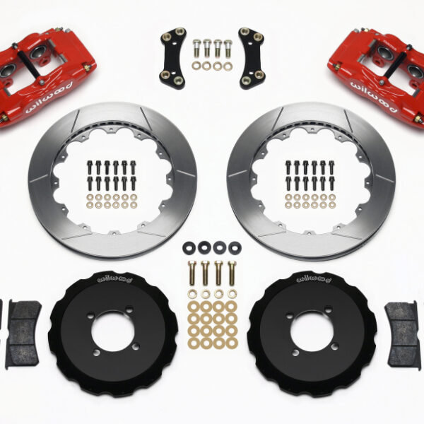 Wilwood FSLI4 Front Hat Kit 13.00in Red 2003-05 Scion xA xB