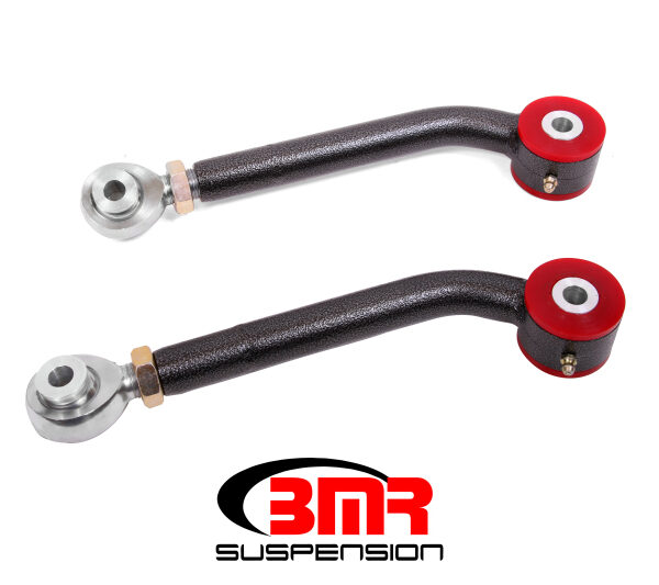 BMR 08-17 Challenger Upper Trailing Arms w/ Single Adj. Poly/Rod Ends - Black Hammertone