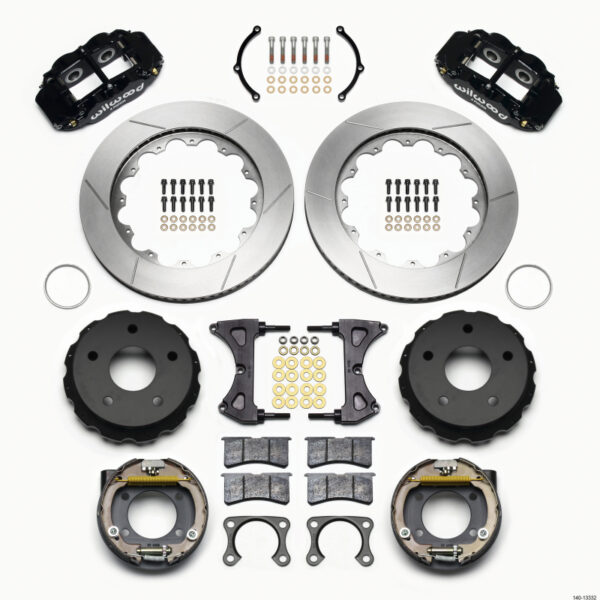 Wilwood Narrow Superlite 4R Rear P-Brk Kit 14.00in Small Ford 2.36in Off Bronco 5 x 5.50