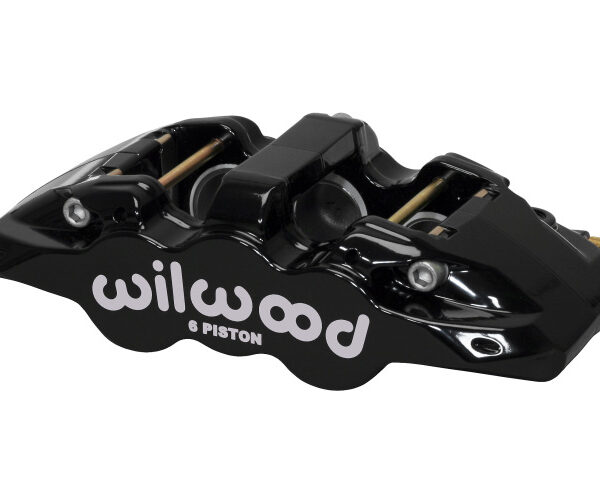 Wilwood Caliper-Aero6-L/H - Black 1.75/1.38/1.38in Pistons 1.25in Disc