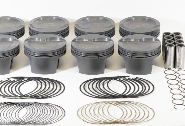 Mahle MS Piston Set SBF 445ci 4.125in Bore 3.25in Stroke 5.4in Rod .927 Pin -16cc 8.8 CR Set of 8