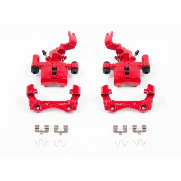 Power Stop 94-97 Mazda Miata Rear Red Calipers w/Brackets - Pair