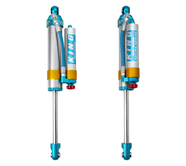 King Shocks 2005+ Ford F-550 2.5 Dia. Piggy Hose Reservoir Shock w/ Adjuster (Pair)