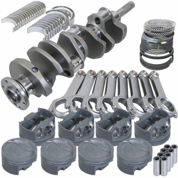 Eagle Ford FE .040 Over Bore Stroker Rotating Assembly Kit w/Dish Piston
