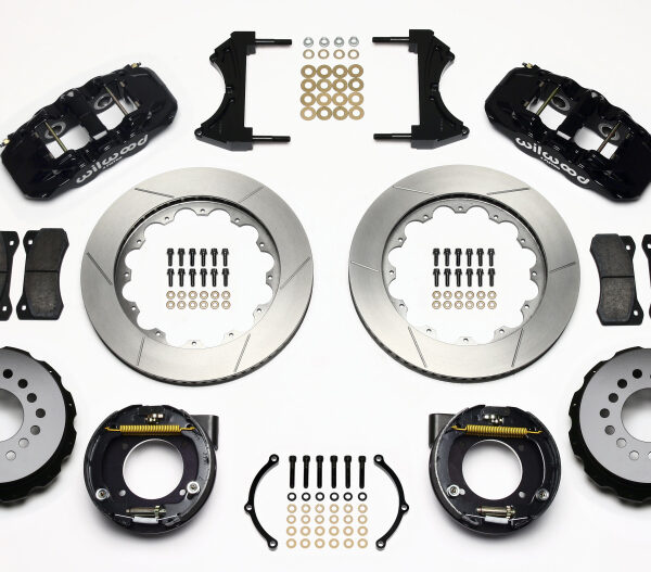 Wilwood AERO4 Rear P-Brake Kit 14.00in Chevy C-10 2.42 Offset 5-lug