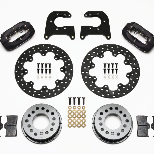Wilwood Forged Dynalite Rear Drag Kit Drilled Rotor Mopar/Dana 2.36in Off w/Snap Ring Brng