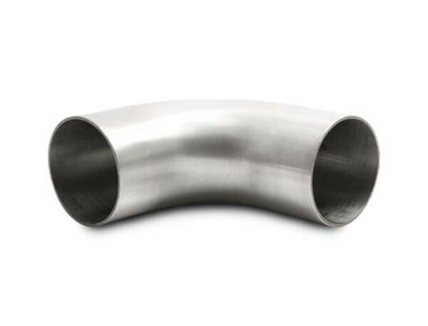 Vibrant 2.0in OD 3.23in Tangent Length T304 SS 90 Deg Mandrel Bend w/Extended Leg Length