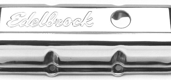 Edelbrock Valve Cover Signature Series Chevrolet 1982-1993 2 8L 60 V6 Chrome