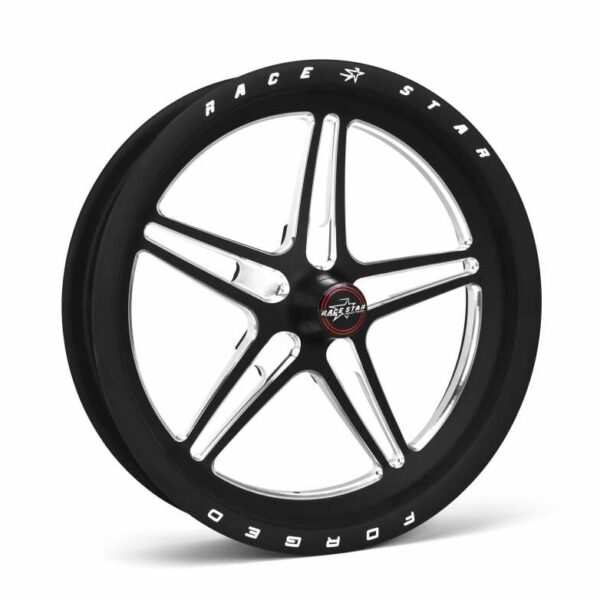 Race Star 63 Pro Forged 15x3.50 Spindle Mount Anglia Wheel 1.7in. BS - Black Anodized/Machined