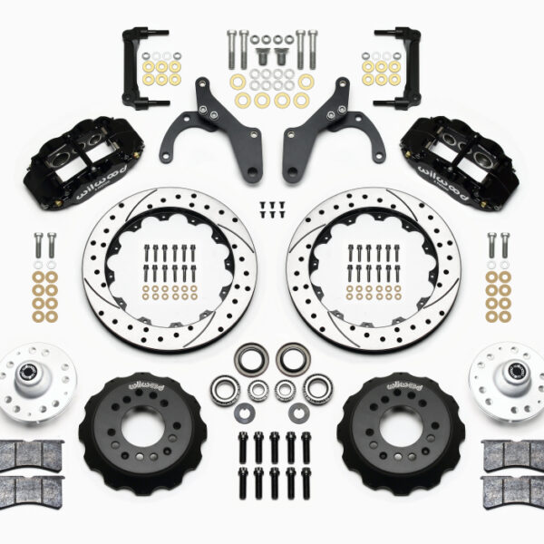 Wilwood Narrow Superlite 6R Front Hub Kit 12.88in Drilled 59-64 Chevy Impala / 63-64 Corvette