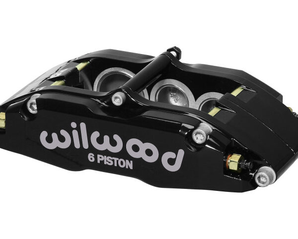 Wilwood Caliper-BNSL6-LH-Black 1.62/1.12/1.12in Pistons 1.10in Disc