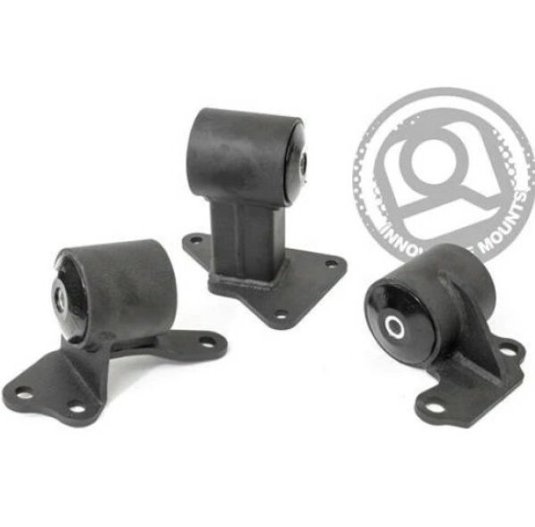 Innovative 94-97 Accord H/F Series Black Steel Mounts 95A Bushings (Auto Trans)