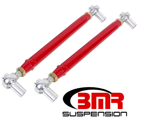 BMR 99-04 Mustang Chrome Moly Lower Control Arms w/ Double Adj. Rod Ends - Red