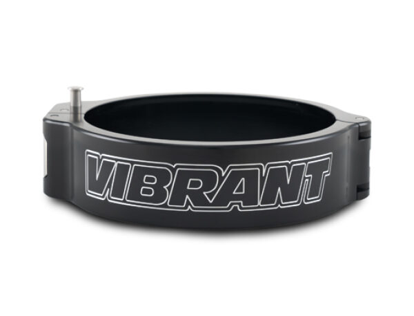 Vibrant 3.50in O.D. Aluminized HD 2.0 Clamp - Anodized Black (Clamp Only)