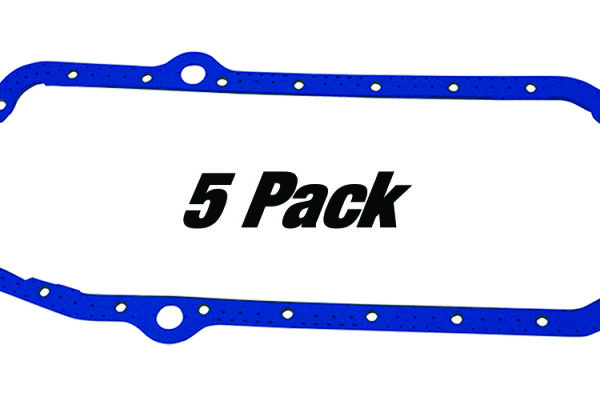 Moroso Pre-1985 Small Block Chevrolet Oil Pan Gasket - One Piece - Reinforced Steel (5 Pack)