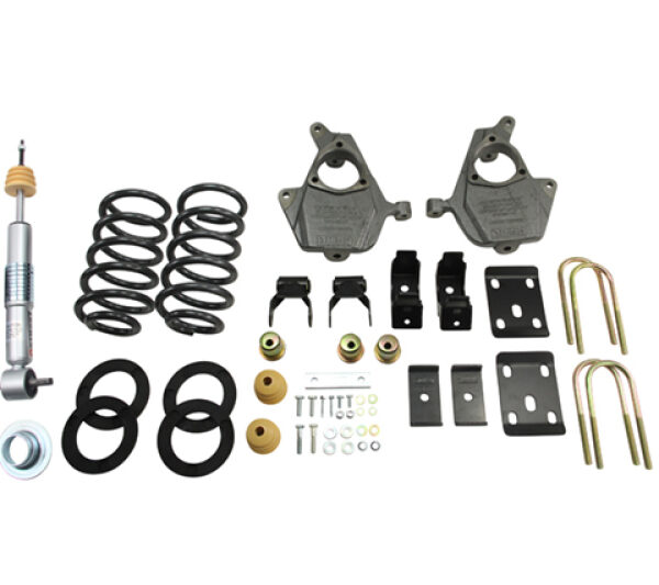 Belltech LOWERING KIT 14-15 Chevy Silverado/Sierra 3in to 4in Front/7in Rear w/ Street Perf Shocks