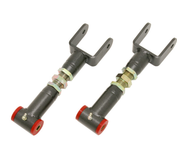 BMR 91-96 B-Body Upper Control Arms On-Car Adj. STD. Length (Poly) - Black Hammertone