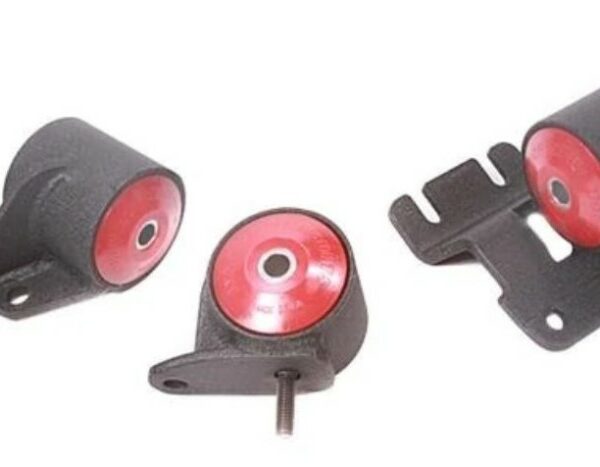 Innovative 90-93 Integra B-Series Black Steel Mounts 75A Bushings (Auto Trans)