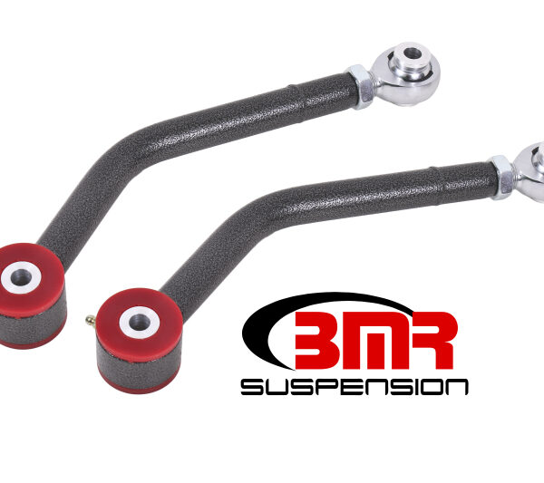 BMR 08-17 Challenger Upper Control Arms Single Adj. Rod Ends (Polyurethane) - Black Hammertone