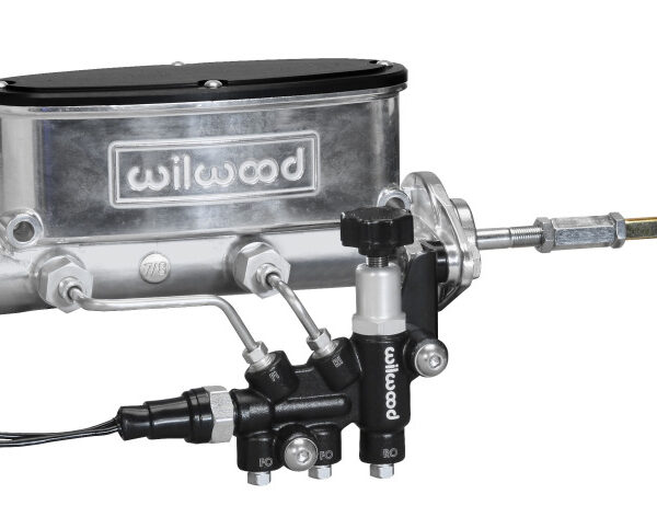 Wilwood HV Tandem M/C Kit w L/H Bracket & Prop Valve - 7/8in Bore Ball Burn.-W/Push
