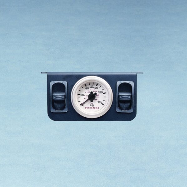 Firestone Air Adjustable Leveling Pneumatic Control Panel w/Dual Gauge 0-150psi - White (WR17602241)