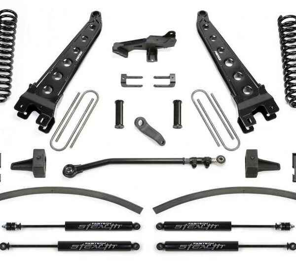 Fabtech 17-21 Ford F250/ F350 4WD Diesel 8in Rad Arm Sys w/Coils & Stealth Shks