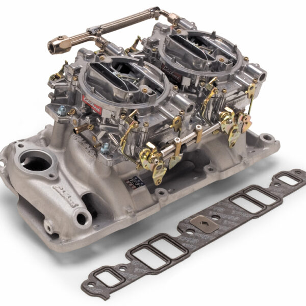 Edelbrock Manifold and Carb Kit Dual Quad RPM Air Gap 390-428 FE Ford
