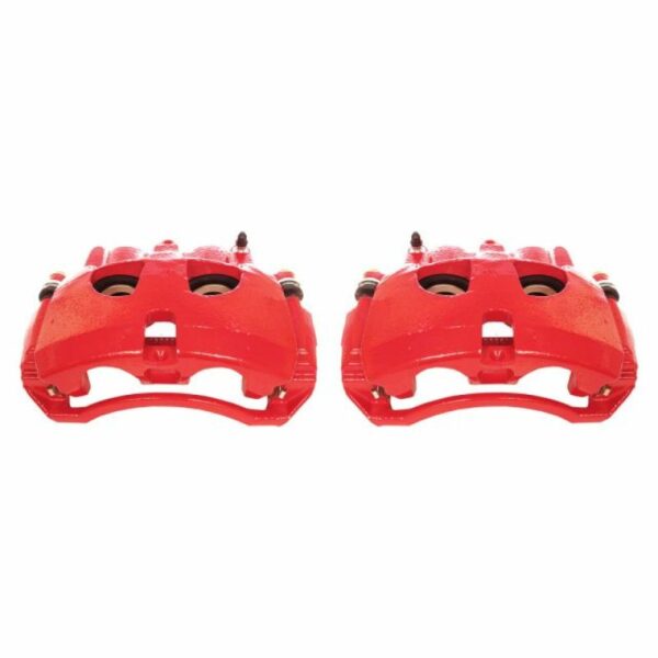Power Stop 09-10 Dodge Ram 2500 Front Red Calipers w/Brackets - Pair