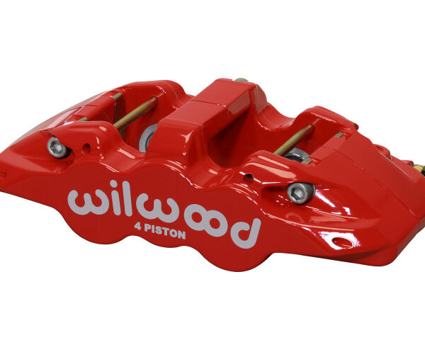 Wilwood Caliper-Aero4 - Red 1.12/1.12in Pistons 1.10in Disc