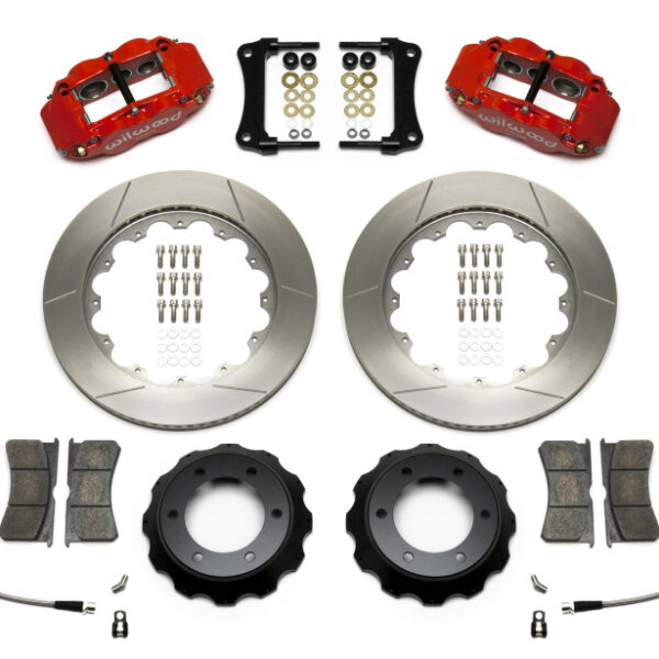 Wilwood Narrow Superlite Red 6R Front Kit 14in Slotted Rotor w/ Lines 05-15 Toyota Tacoma