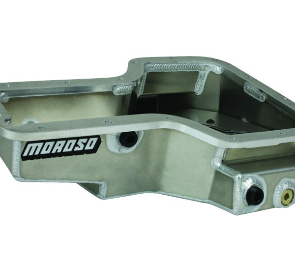 Moroso Lotus/Toyota 1ZZ/2ZZ Road Race Baffled Wet Sump 6qt Stock Depth Aluminum Oil Pan