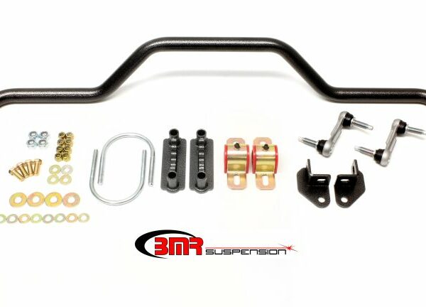 BMR 64-72 A-Body Rear Pro-Touring Style Hollow 1.125in Sway Bar Kit - Black Hammertone